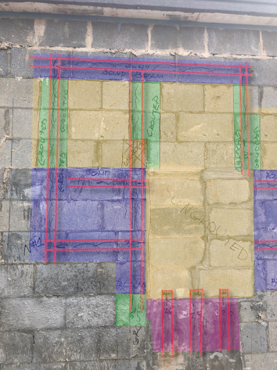 Block Wall Void Location with GPR