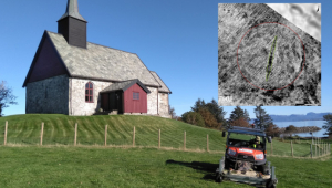 GPR Scanning of a farm finds a Viking ship