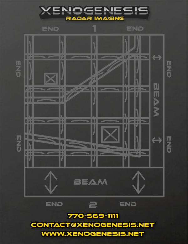 Baldwin Concrete Slab Scan with Ground Penetrating RADAR